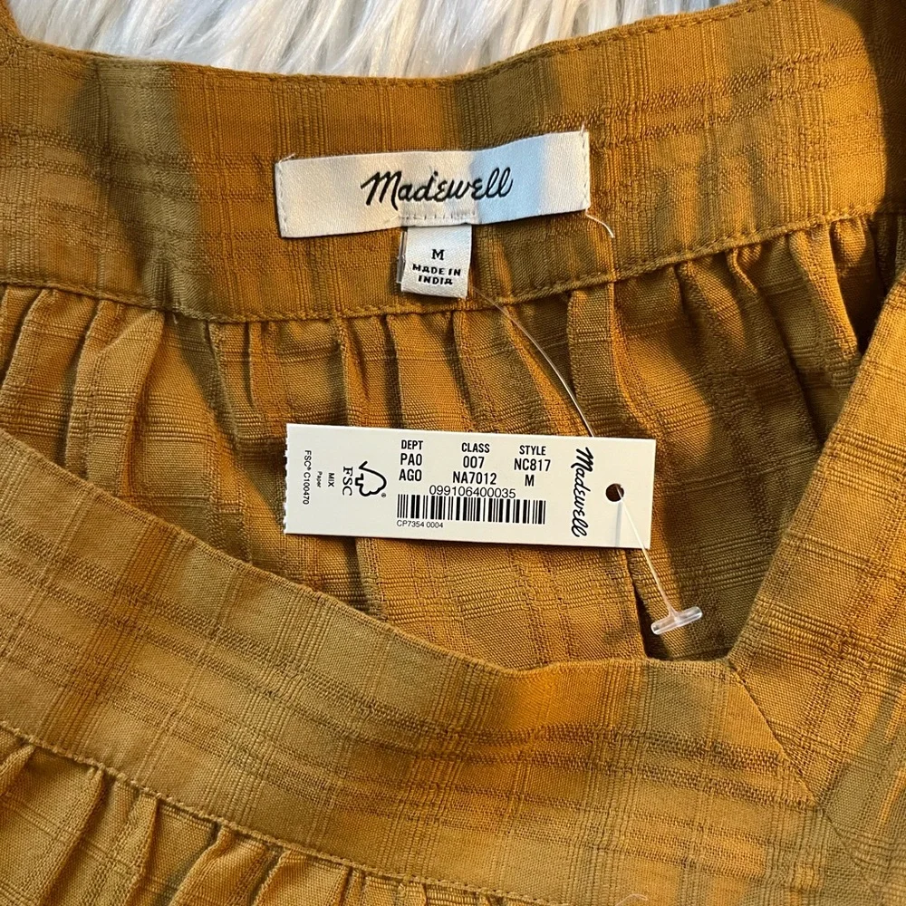 NWT’s Madewell 💯% cotton prairie core, boho chic, bohemian, artsy shirt